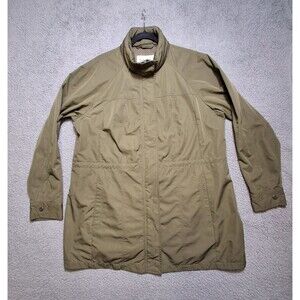 ORVIS Womens Size XL Green Lightweight Rain Jacket Windbreaker Full Zip Jacket